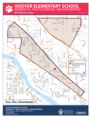 Hoover enrollment area map 